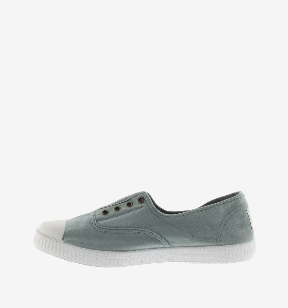 Zapatillas de lona para mujer con elástico