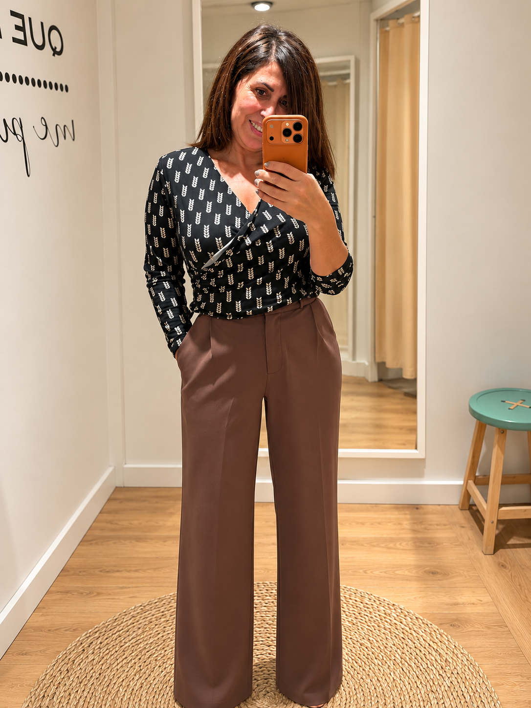 Pantalón piel de melocotón