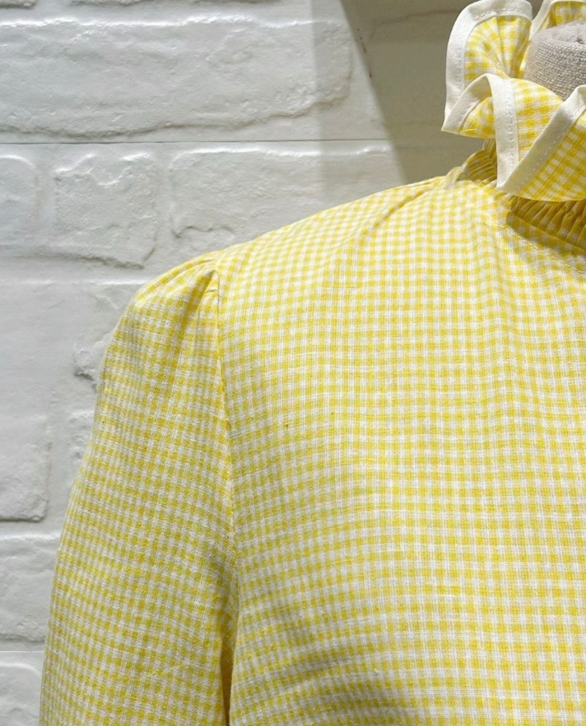 Blusa Vichy Amarilla