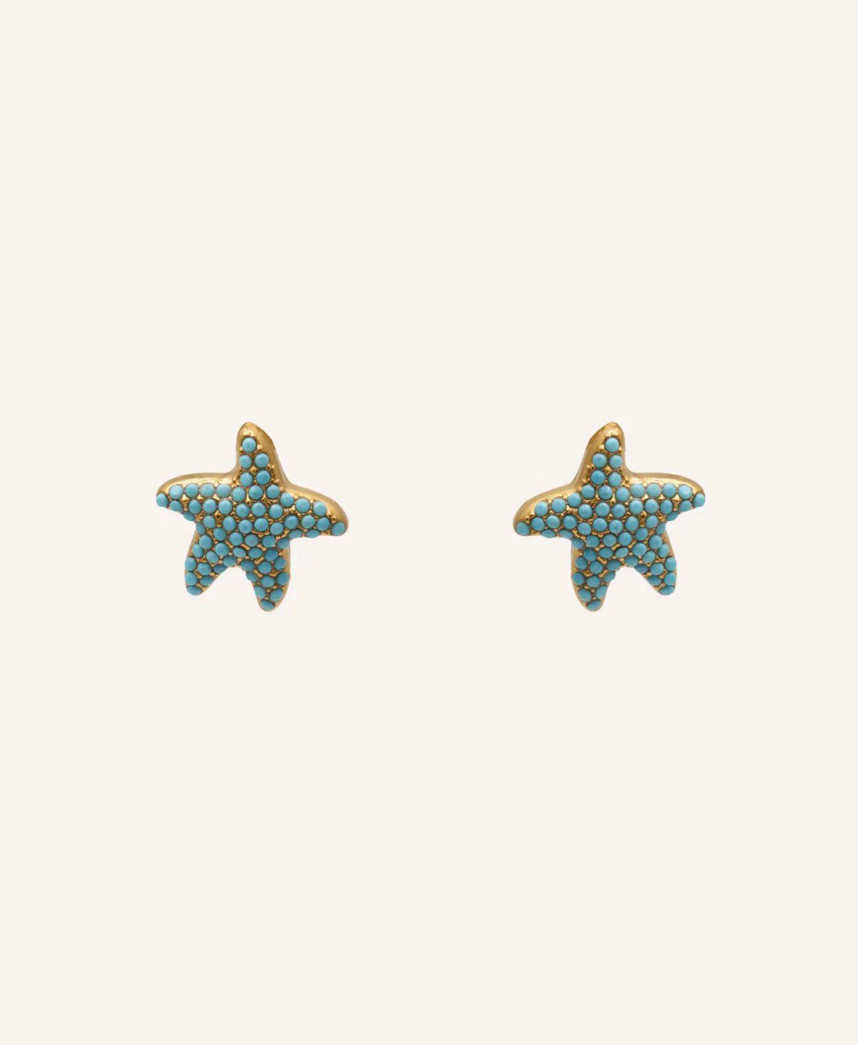 Pendientes de estrella de mar pequeña