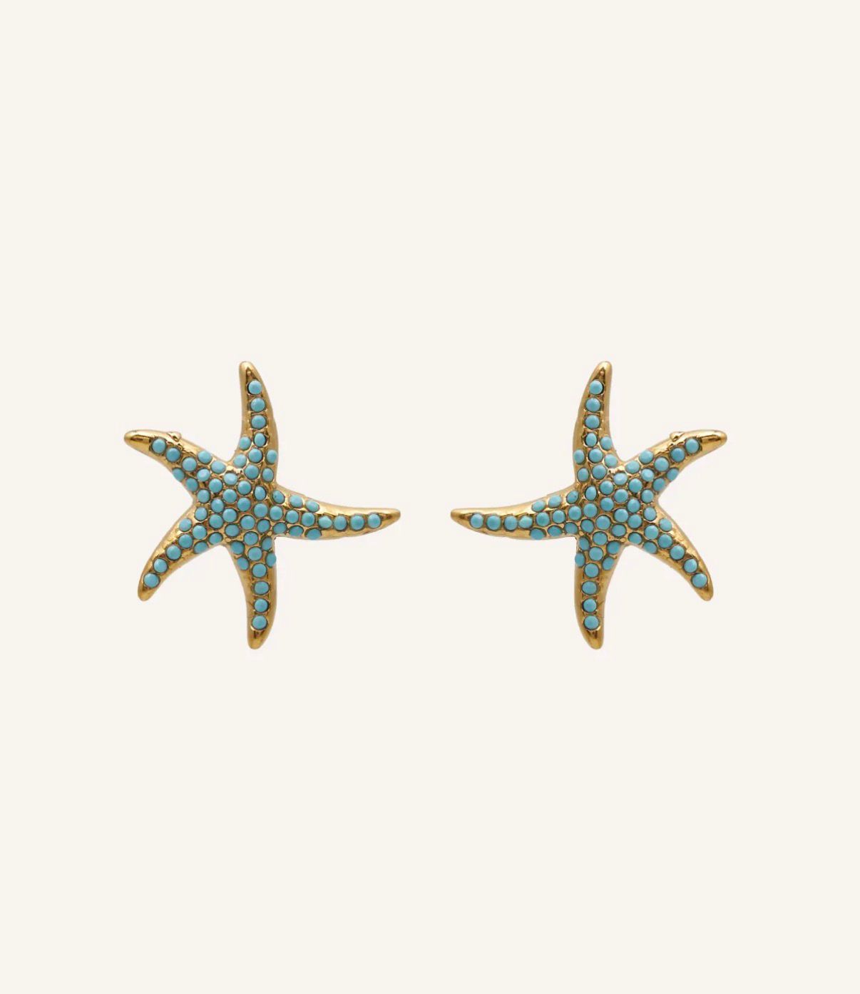 Pendientes de estrella de mar grande