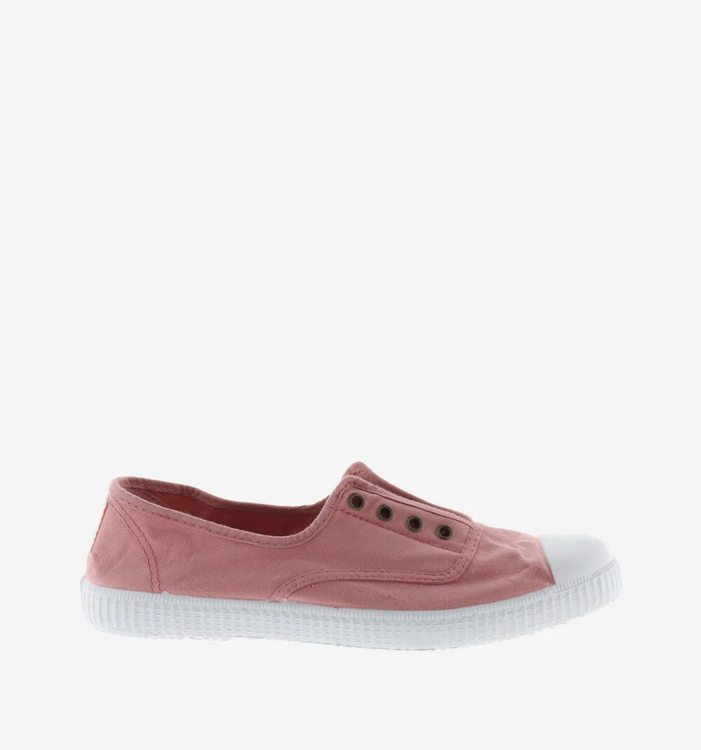 Zapatillas de lona para mujer con elástico