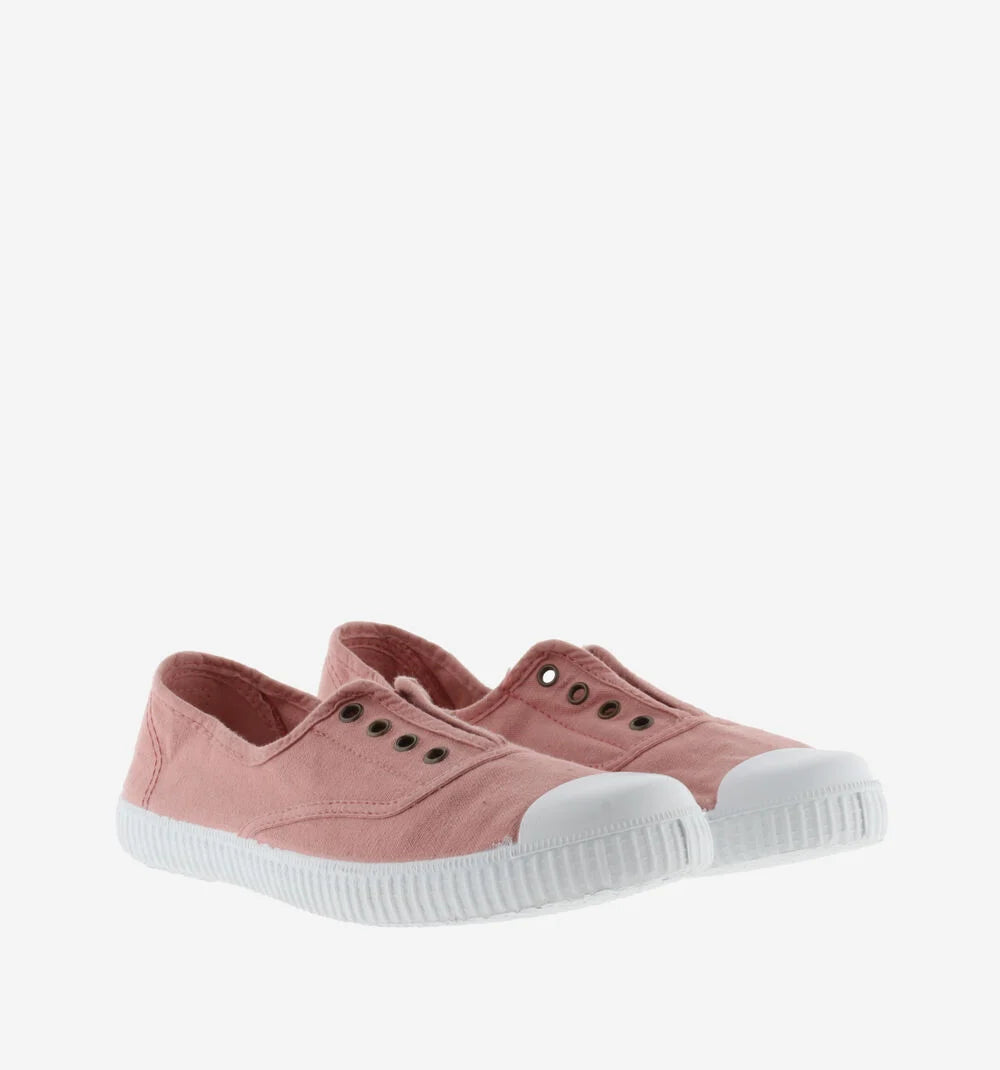 Zapatillas de lona para mujer con elástico