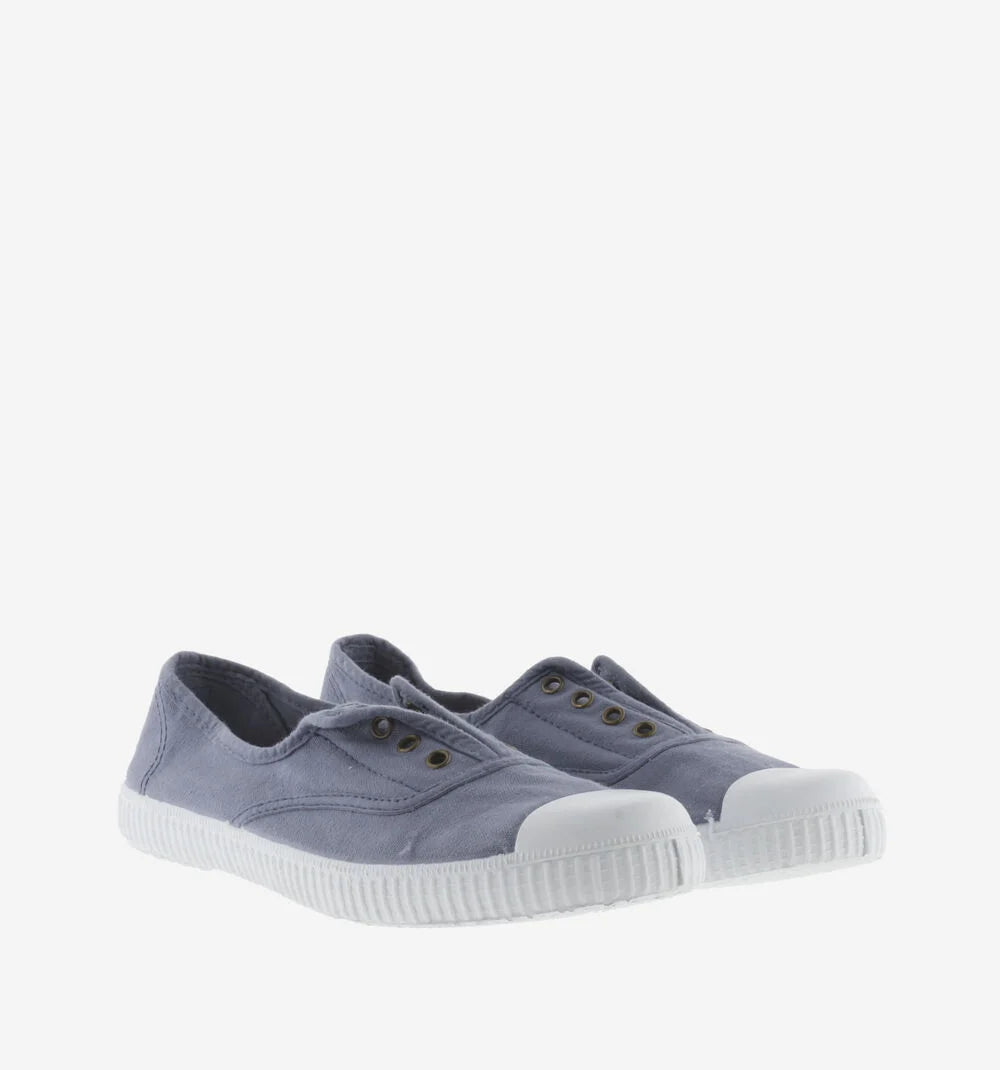 Zapatillas de lona para mujer con elástico