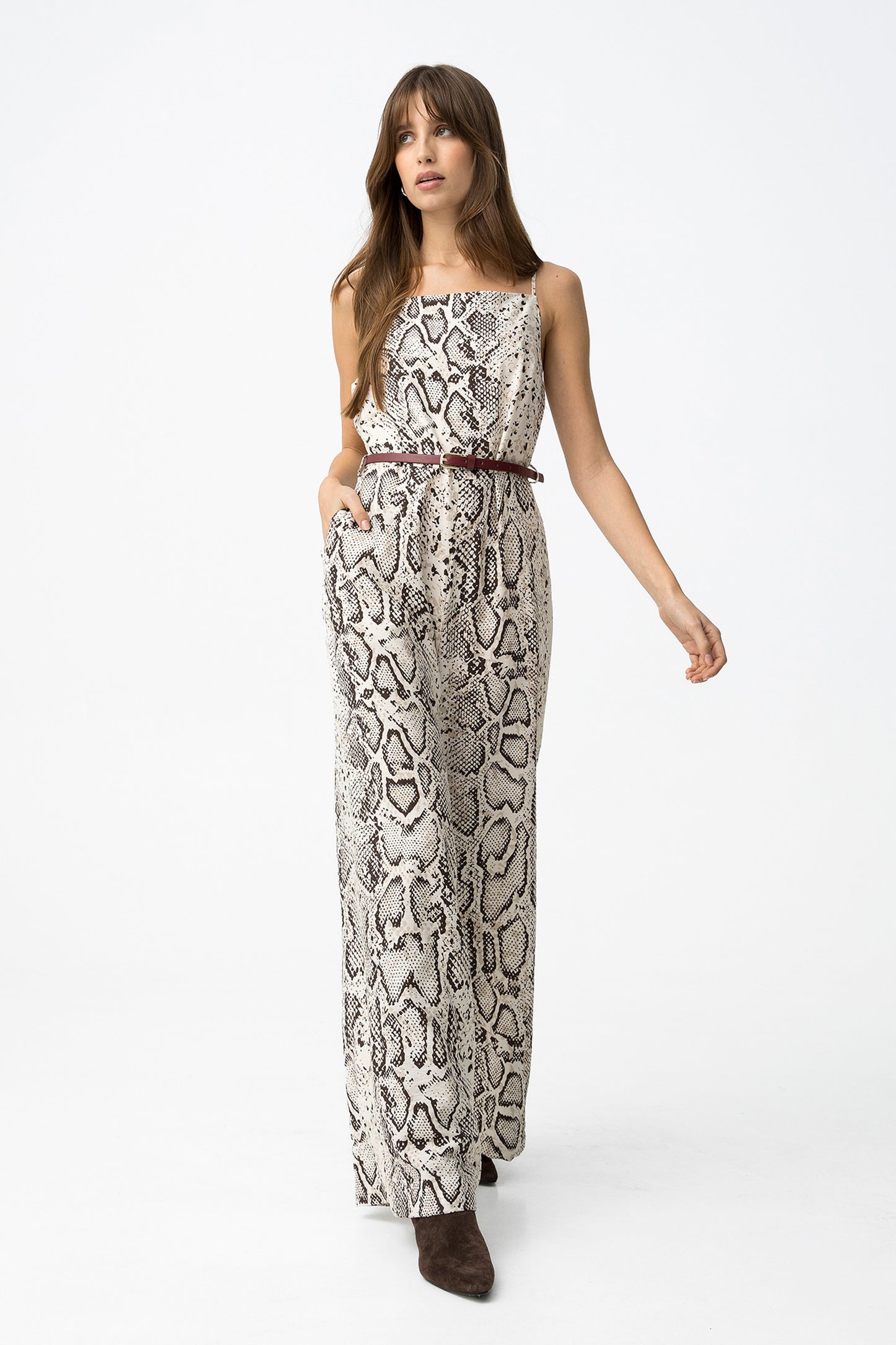 Mono beige estampado animal