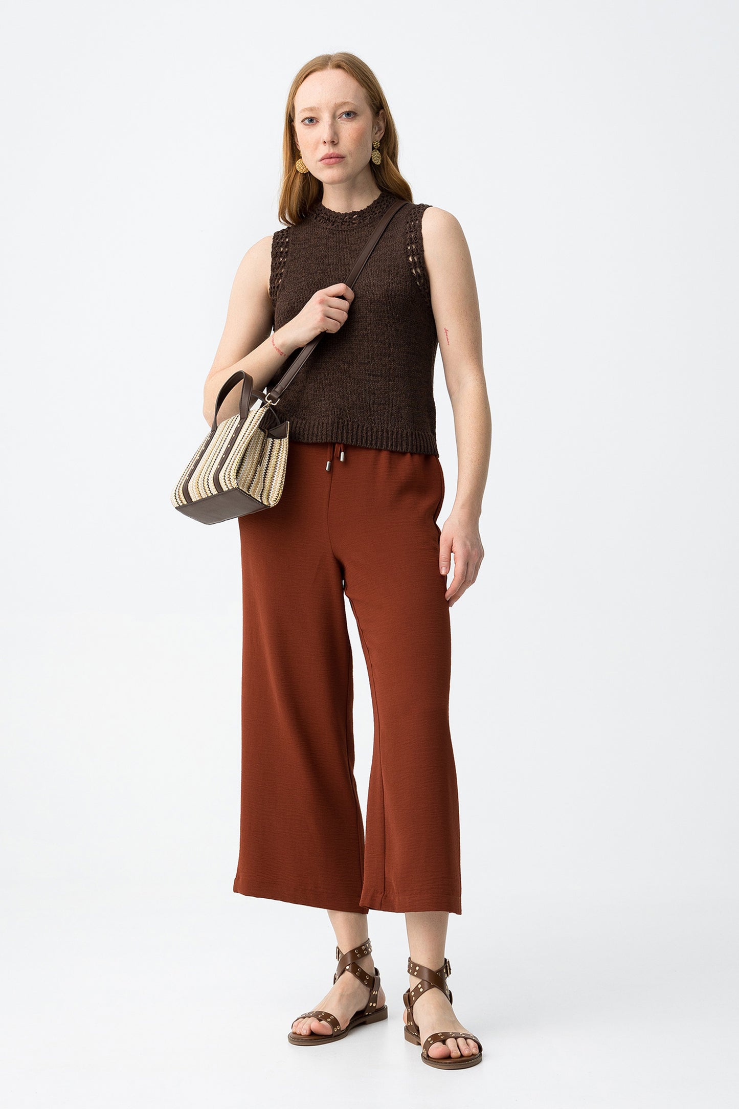 Pantalones cullote rojo