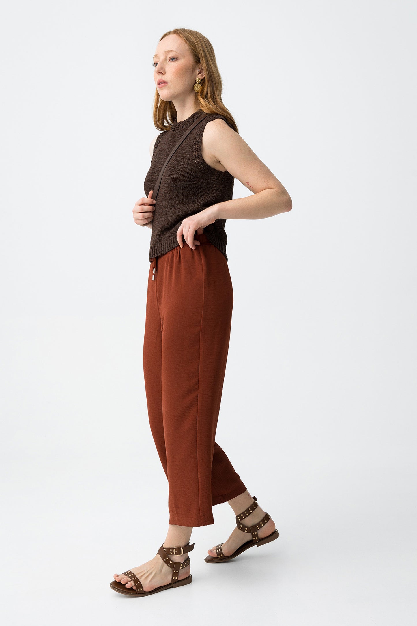 Pantalones cullote rojo