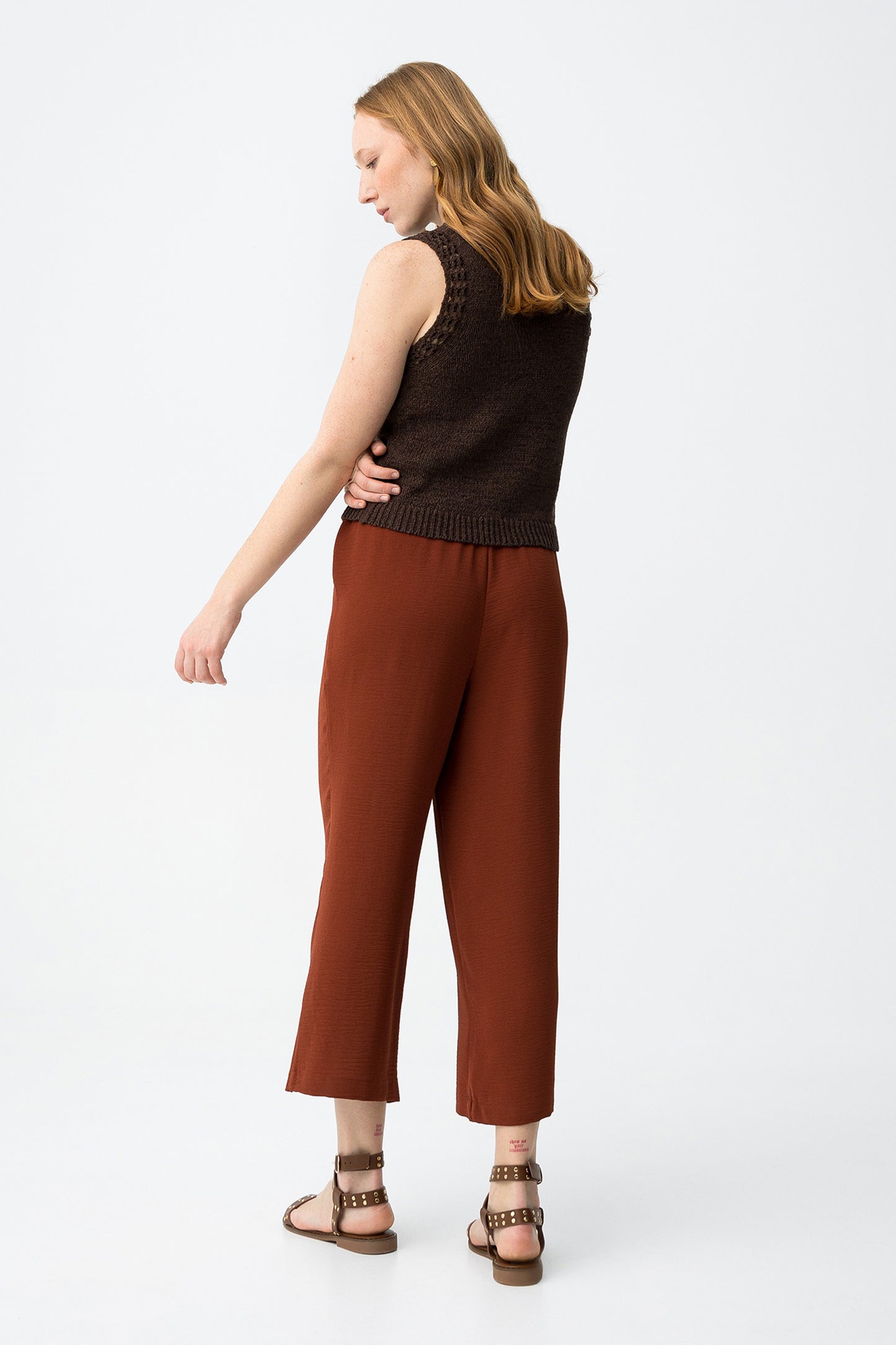Pantalones cullote rojo