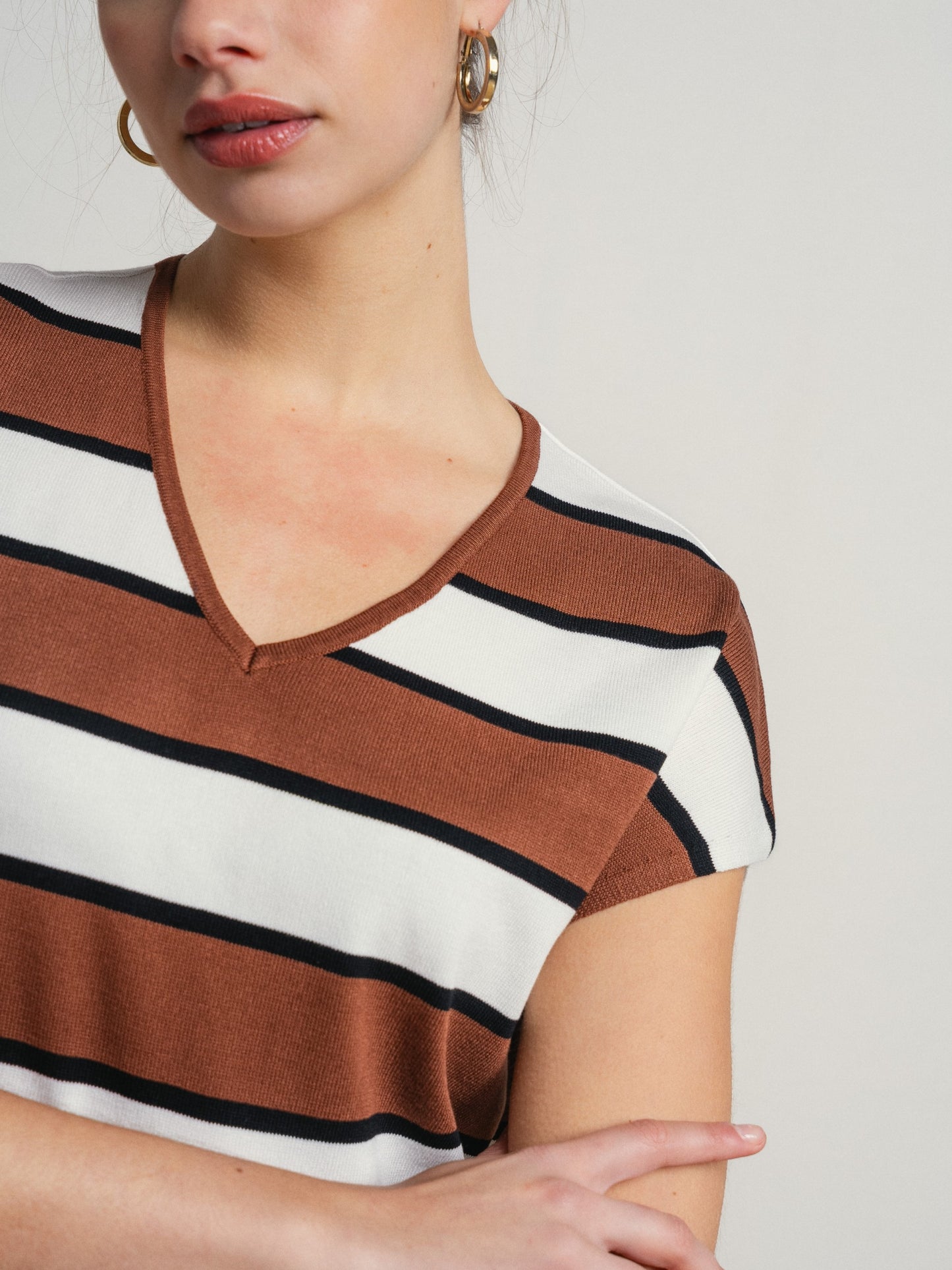 Vestido Striped midi