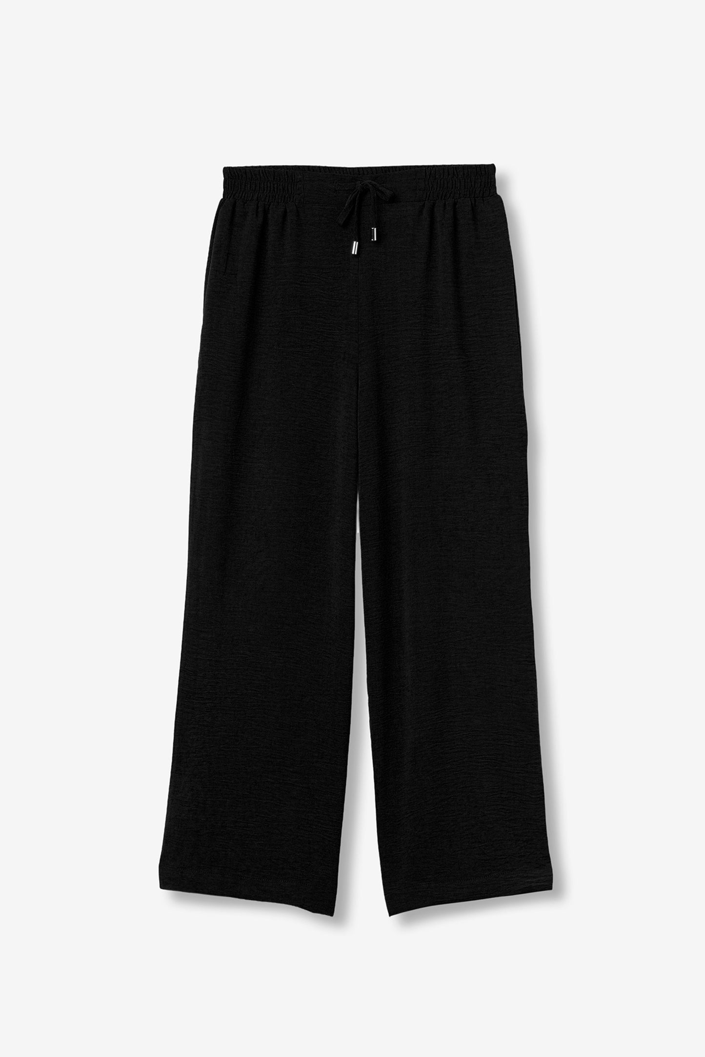 Pantalón cropped negro sporty