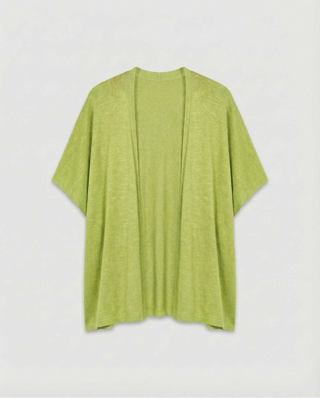Poncho amplio de punto fino