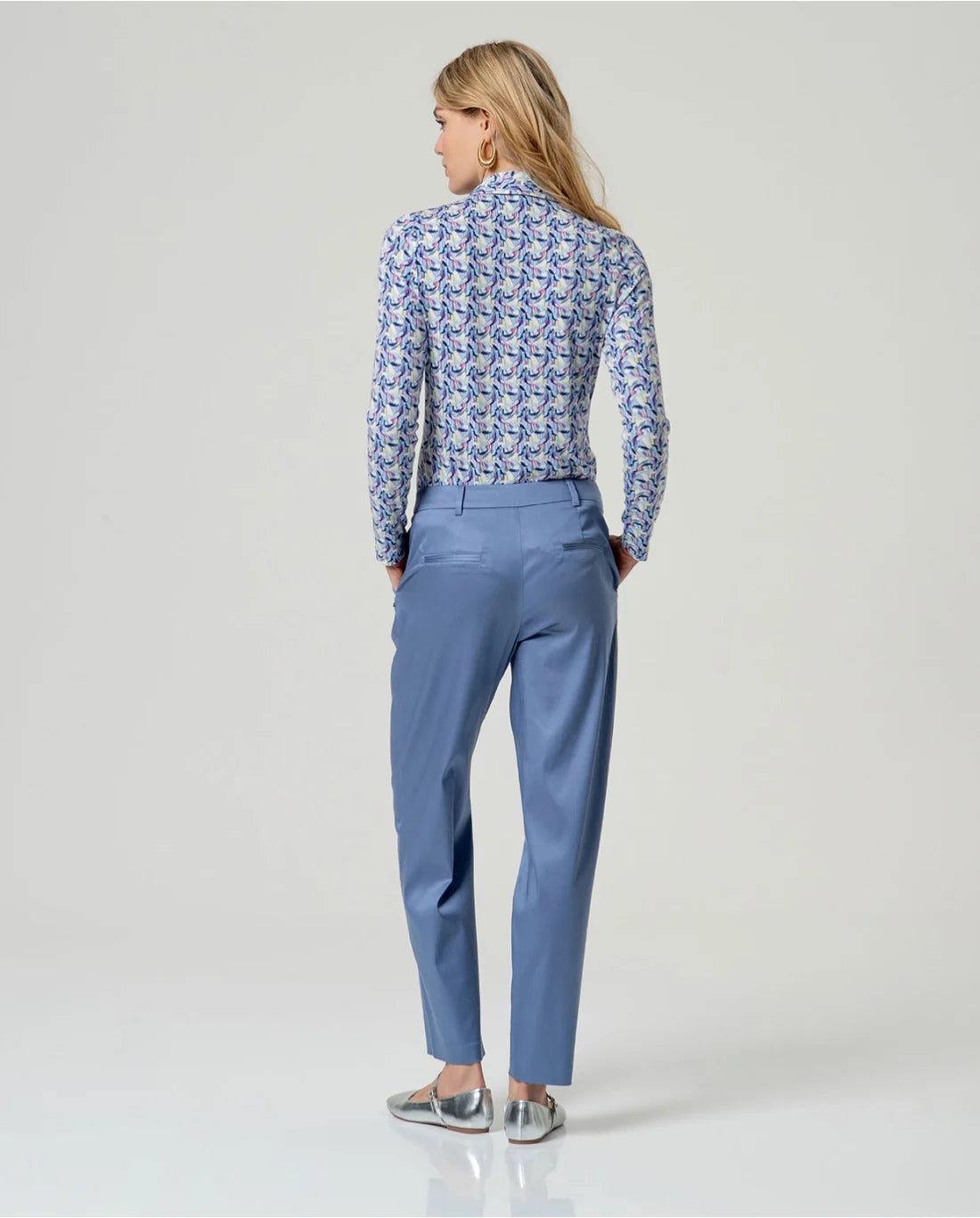 Pantalón recto tobillero