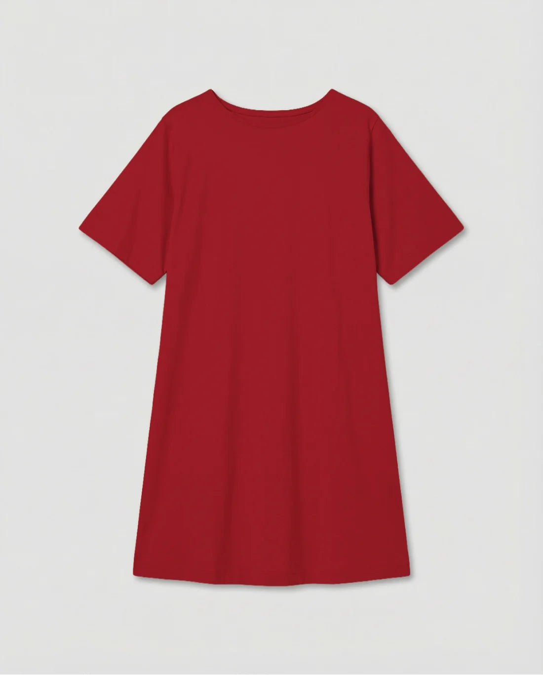 Vestido corto recto con aberturas