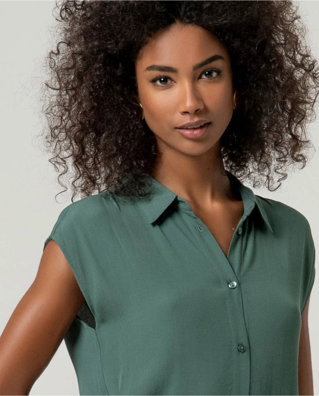 Camisa larga 100% EcoVero recta