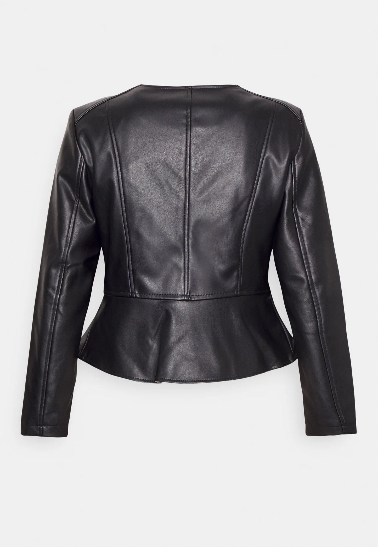 Chaqueta de cuero sintético - black
