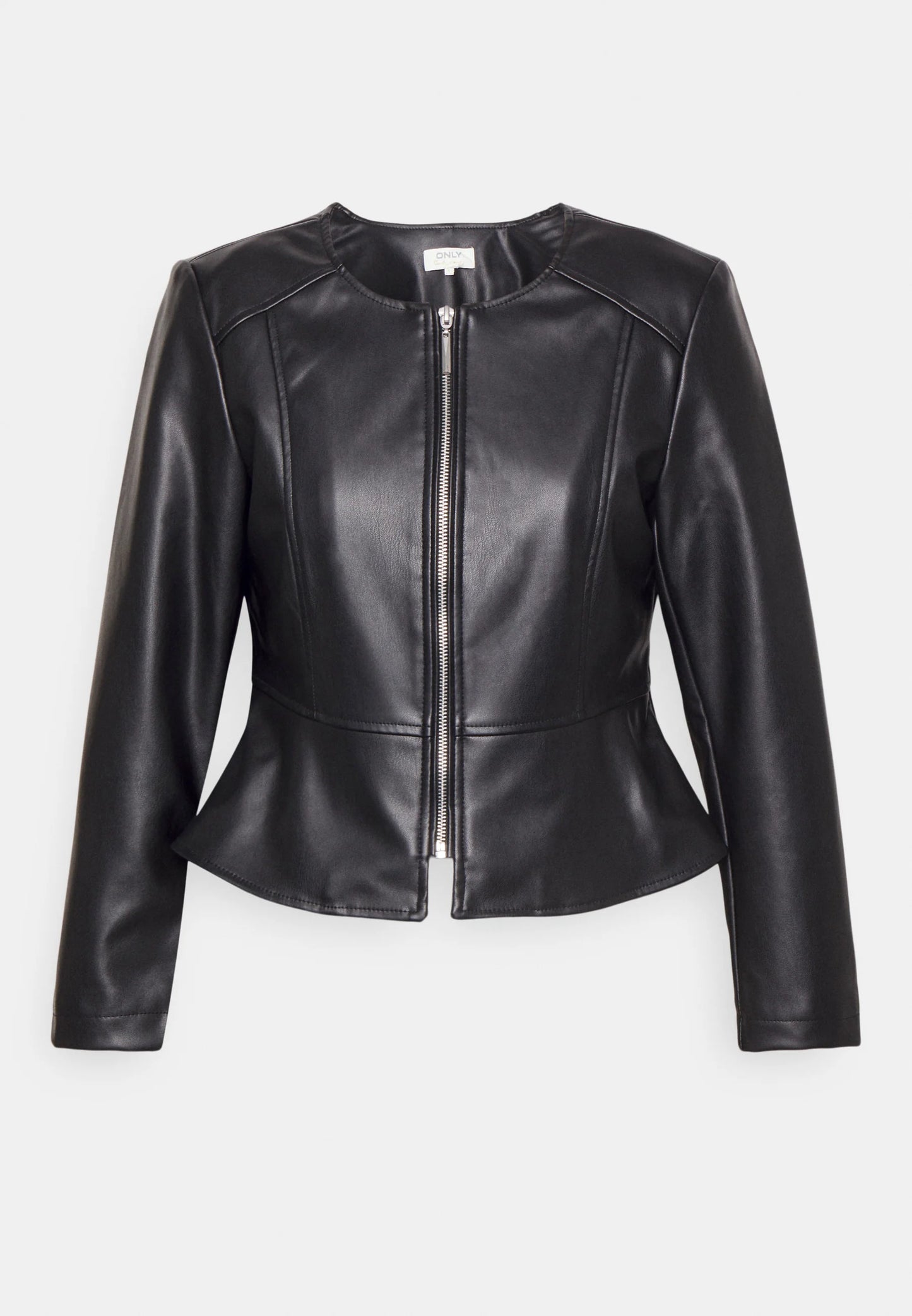 Chaqueta de cuero sintético - black