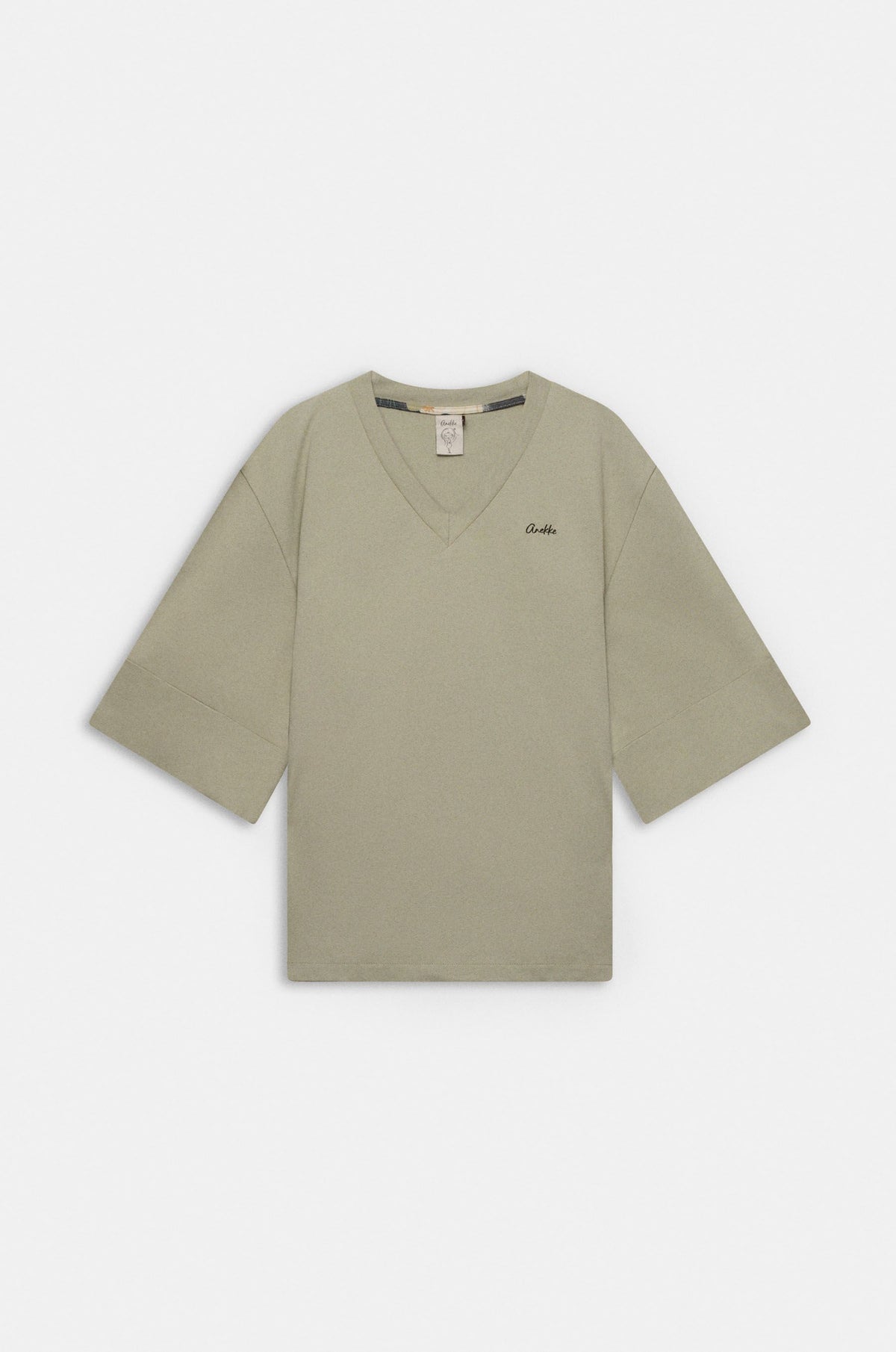 CAMISETA VERDE DE MANGA CORTA ANEKKE