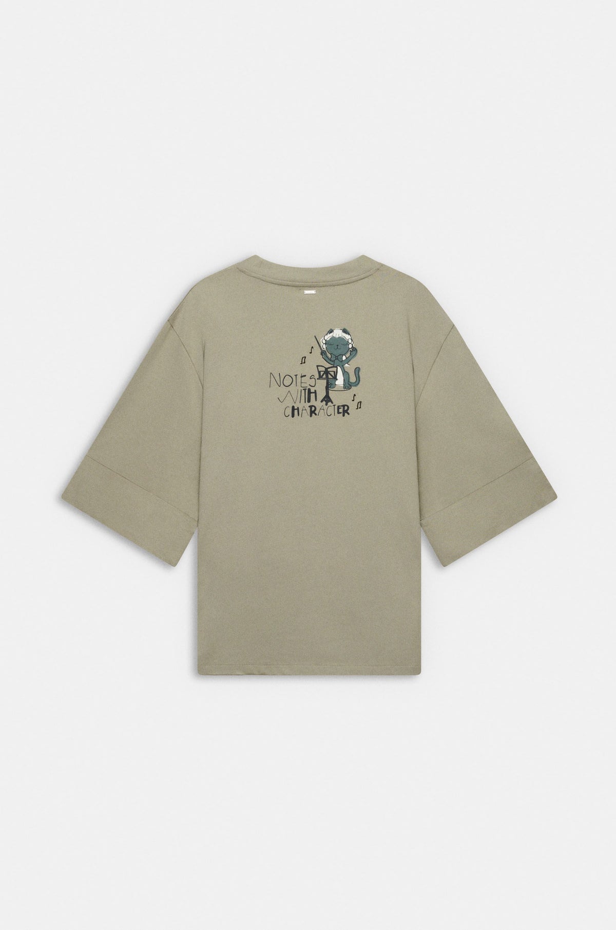 CAMISETA VERDE DE MANGA CORTA ANEKKE
