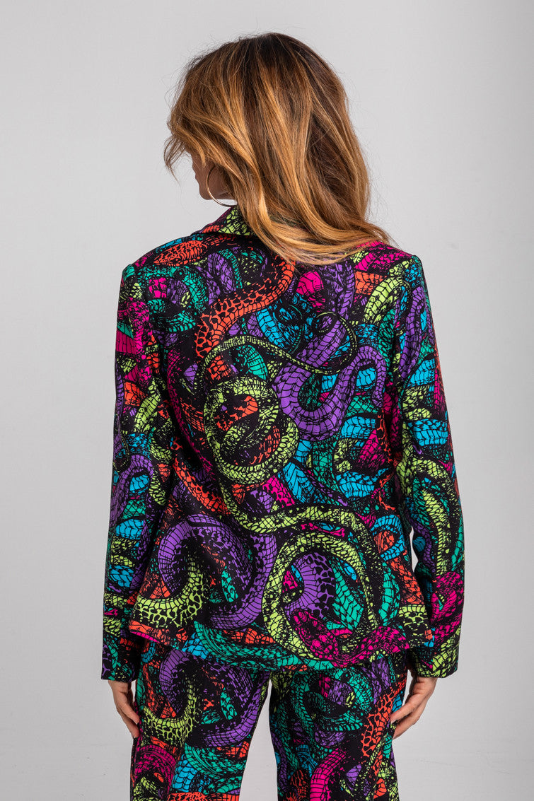 Blazer Entallada De Serpientes - Veneno