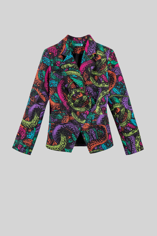 Blazer Entallada De Serpientes - Veneno