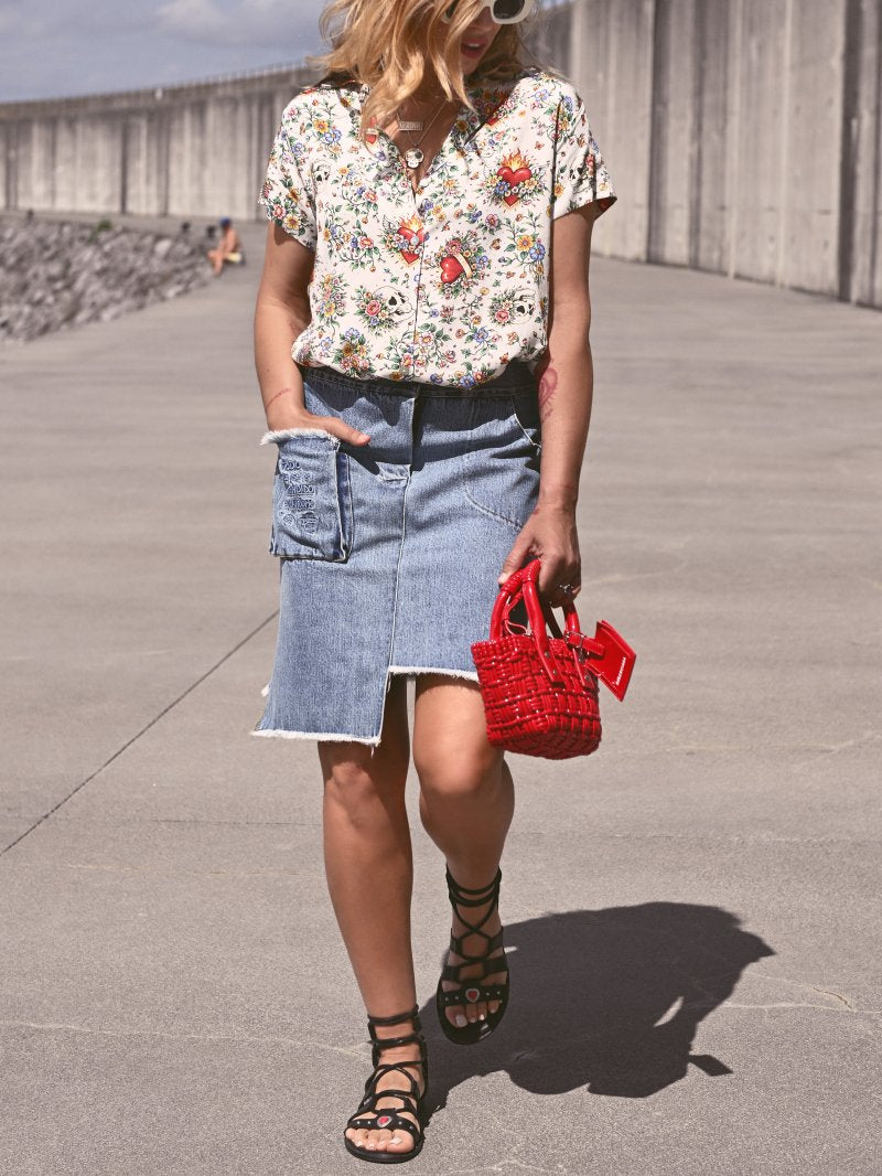 FALDA DENIM "EQUIVOCARSE"
