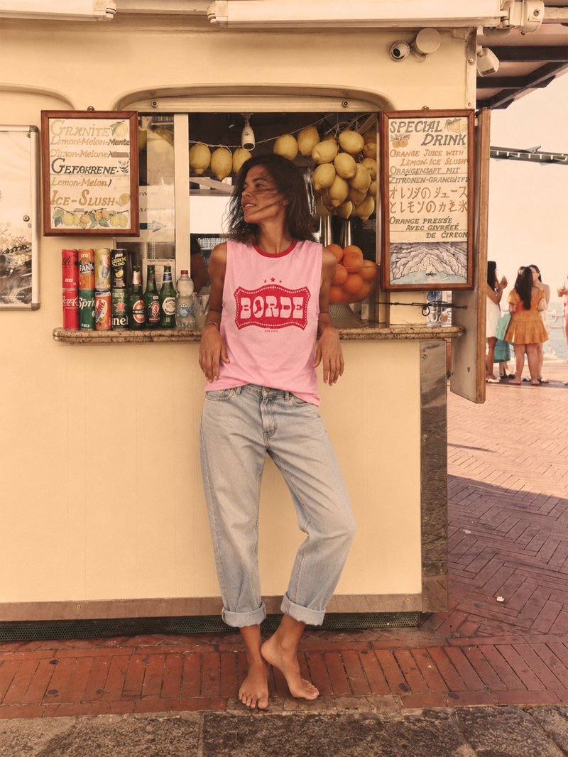 CAMI CHICA "BORDE" ROSA