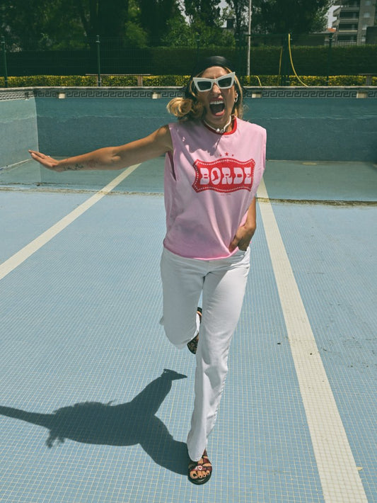 CAMI CHICA "BORDE" ROSA