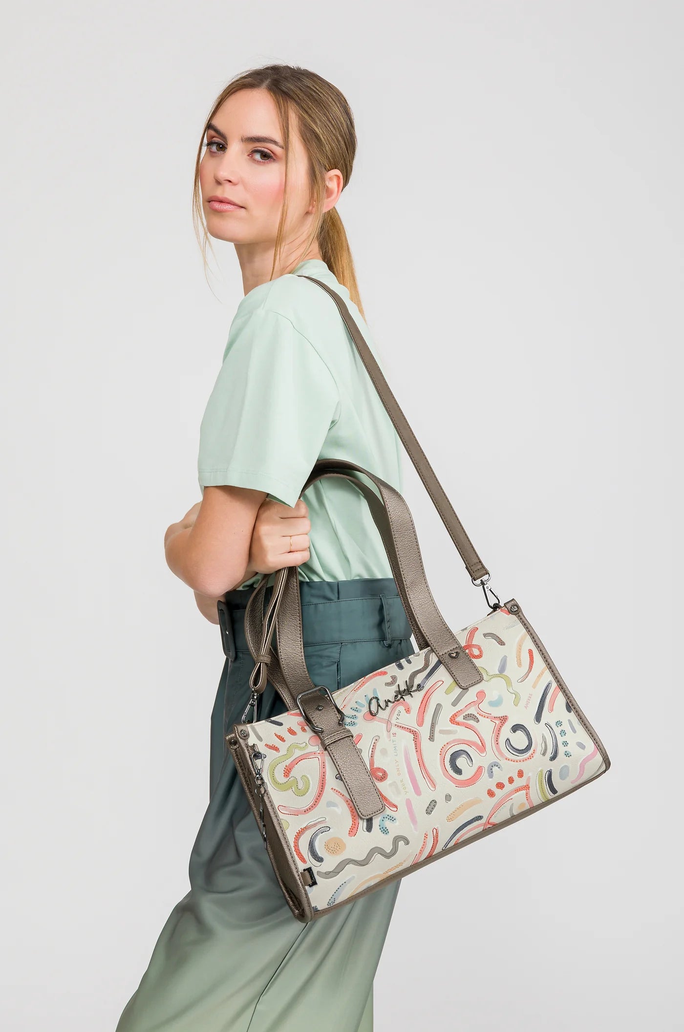 Bolso de dos asas y bandolera Olympia