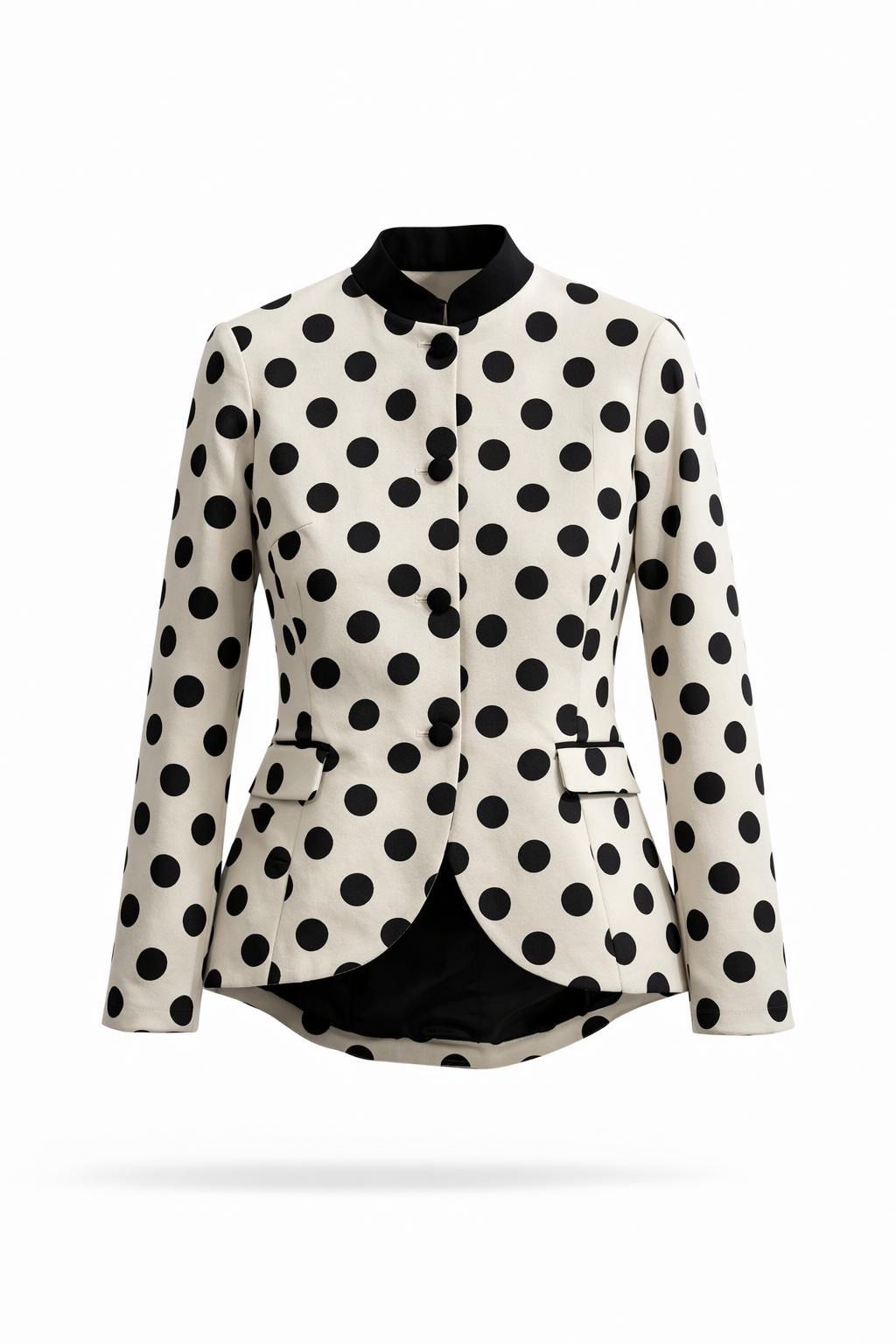 Blazer Lunares con Detalles