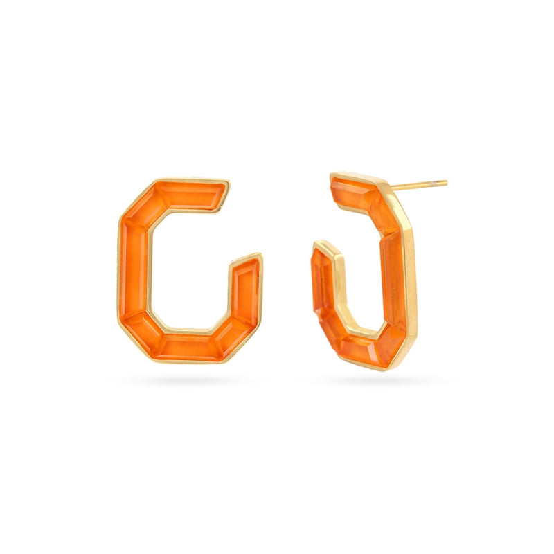 Pendientes geométricos piedras