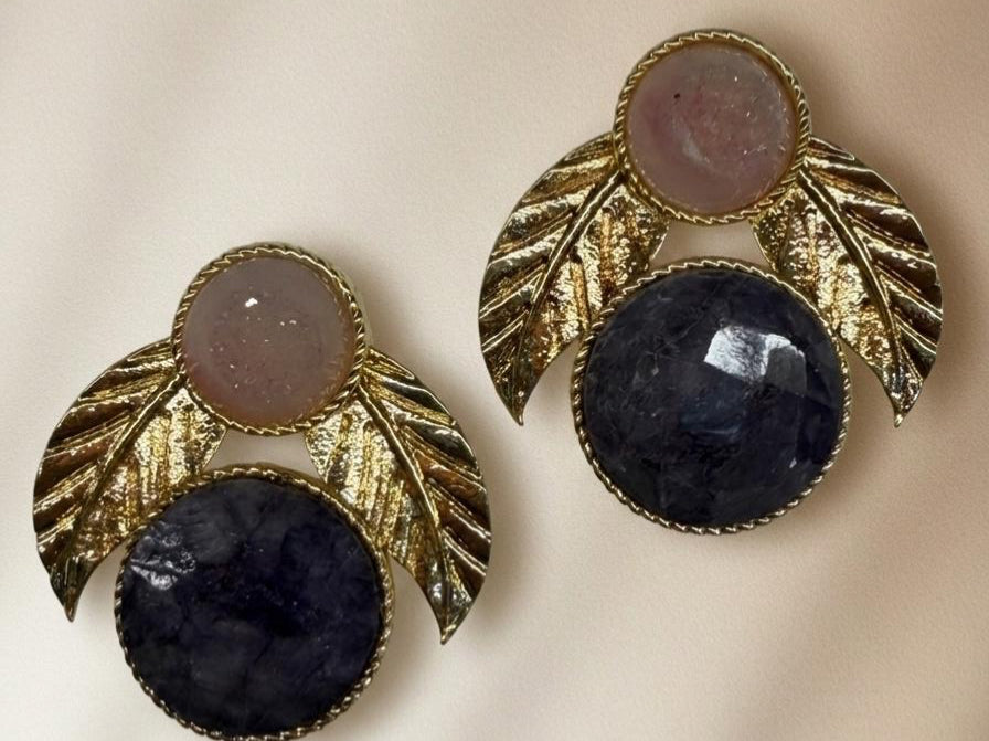 Pendientes Luna & Hoja