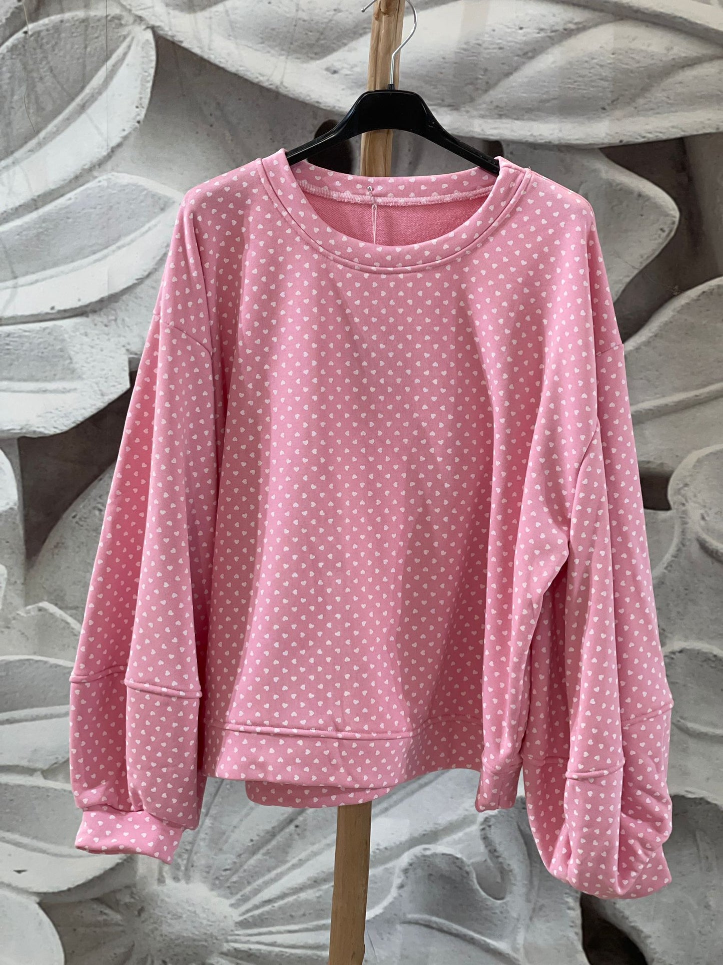 Sudadera Corazones Rosa