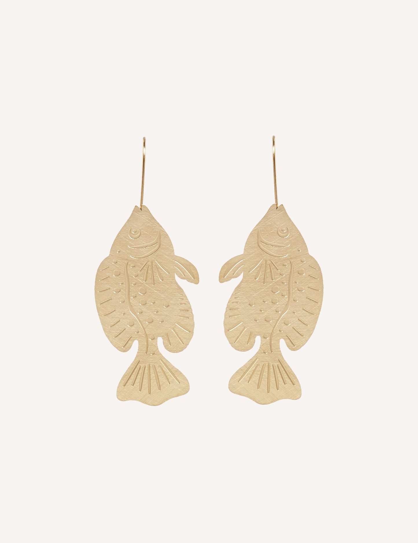 Pendientes gancho pez grande