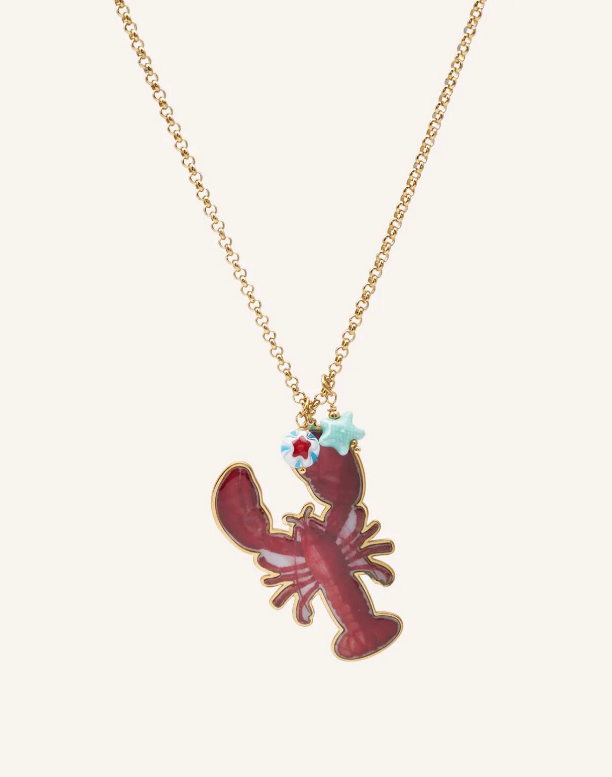 Collar con colgante de langosta