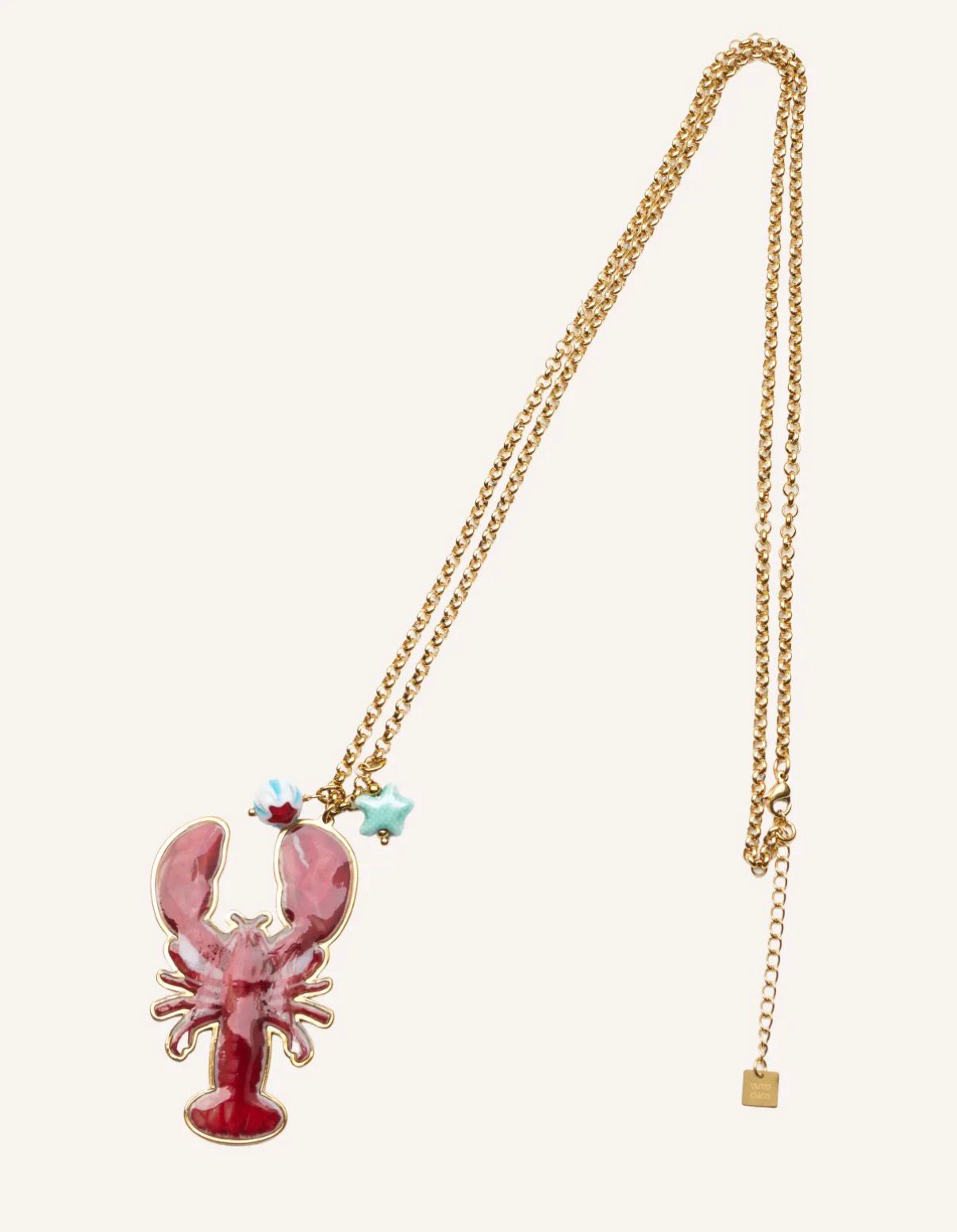 Collar con colgante de langosta