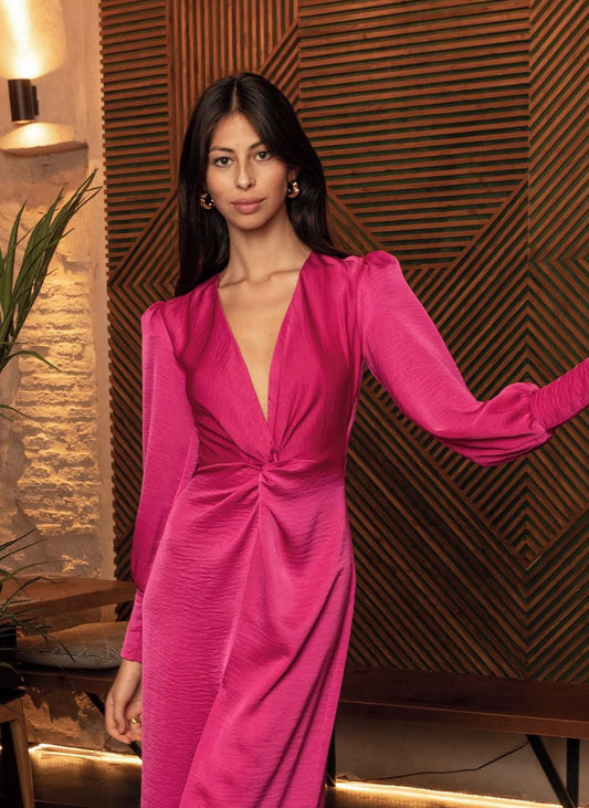 Vestido Diana buganvilla
