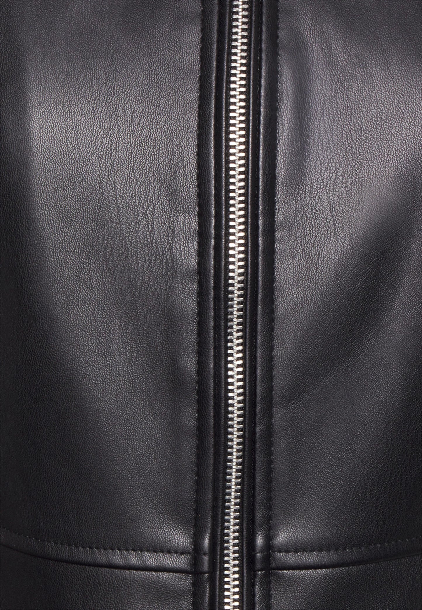 Chaqueta de cuero sintético - black
