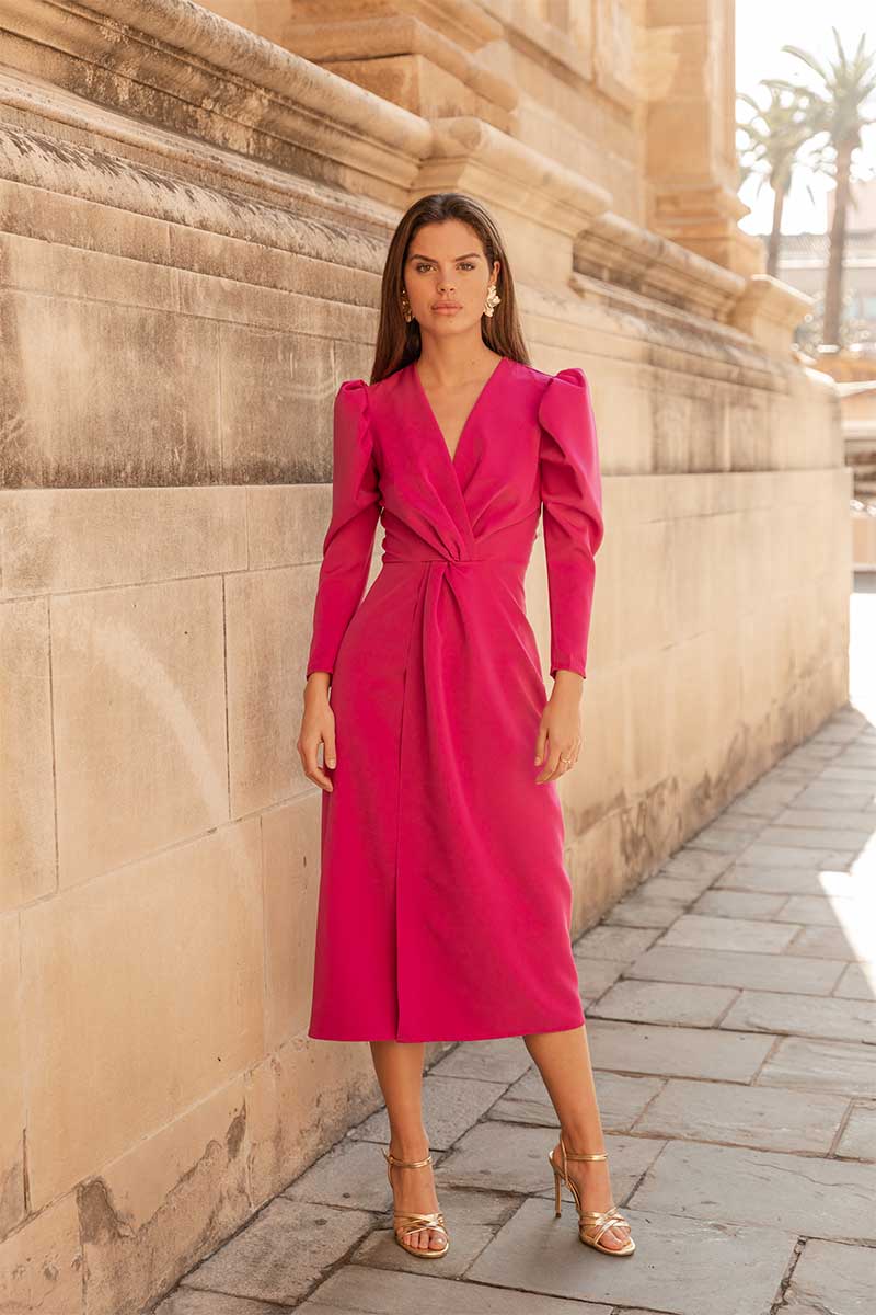 Vestido orquídea nudo